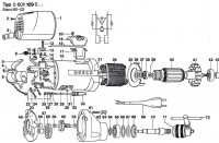 Bosch 0 601 109 046 Drill 220 V / GB Spare Parts